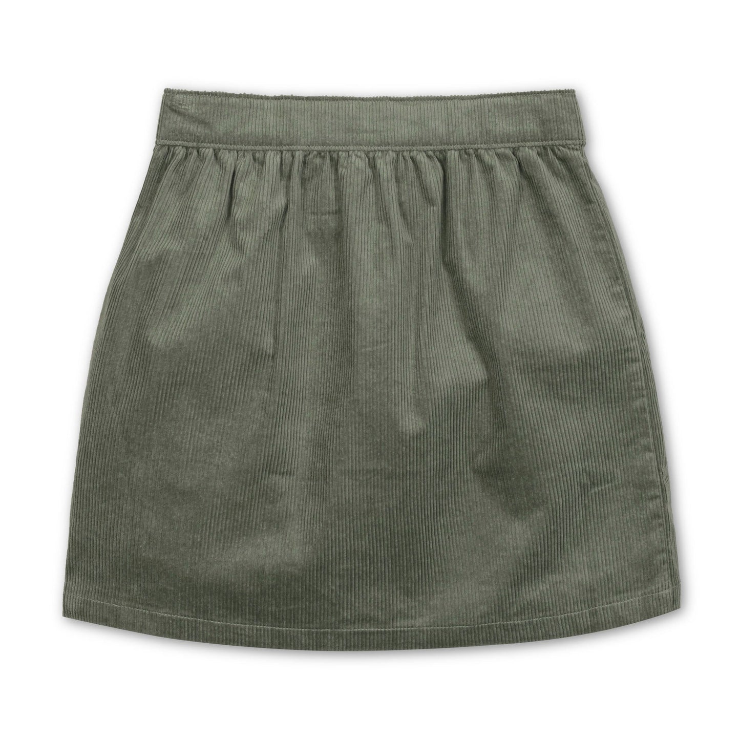 Organic Corduroy Button Front Skirt stylish everyday organic cotton skirt