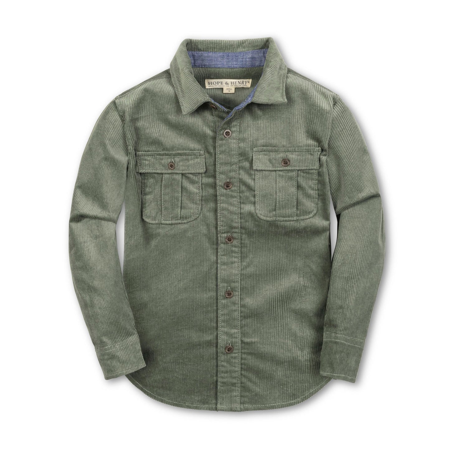 Organic Corduroy Flap Pocket Shirt - Baby Organic