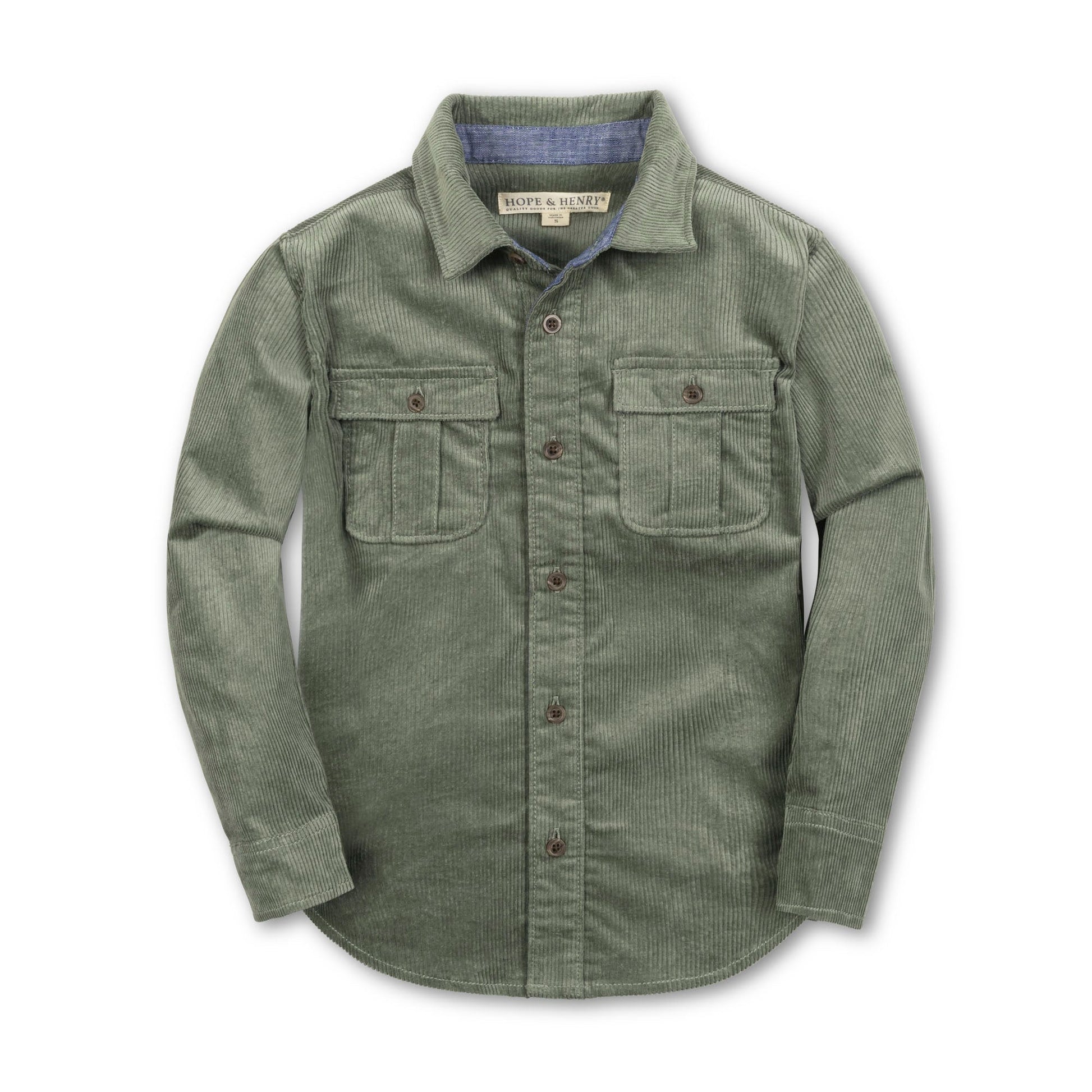 Organic Corduroy Flap Pocket Shirt - Baby Organic