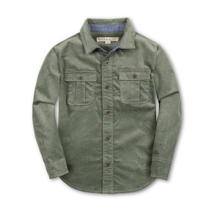 Organic Corduroy Flap Pocket Shirt - Baby Organic