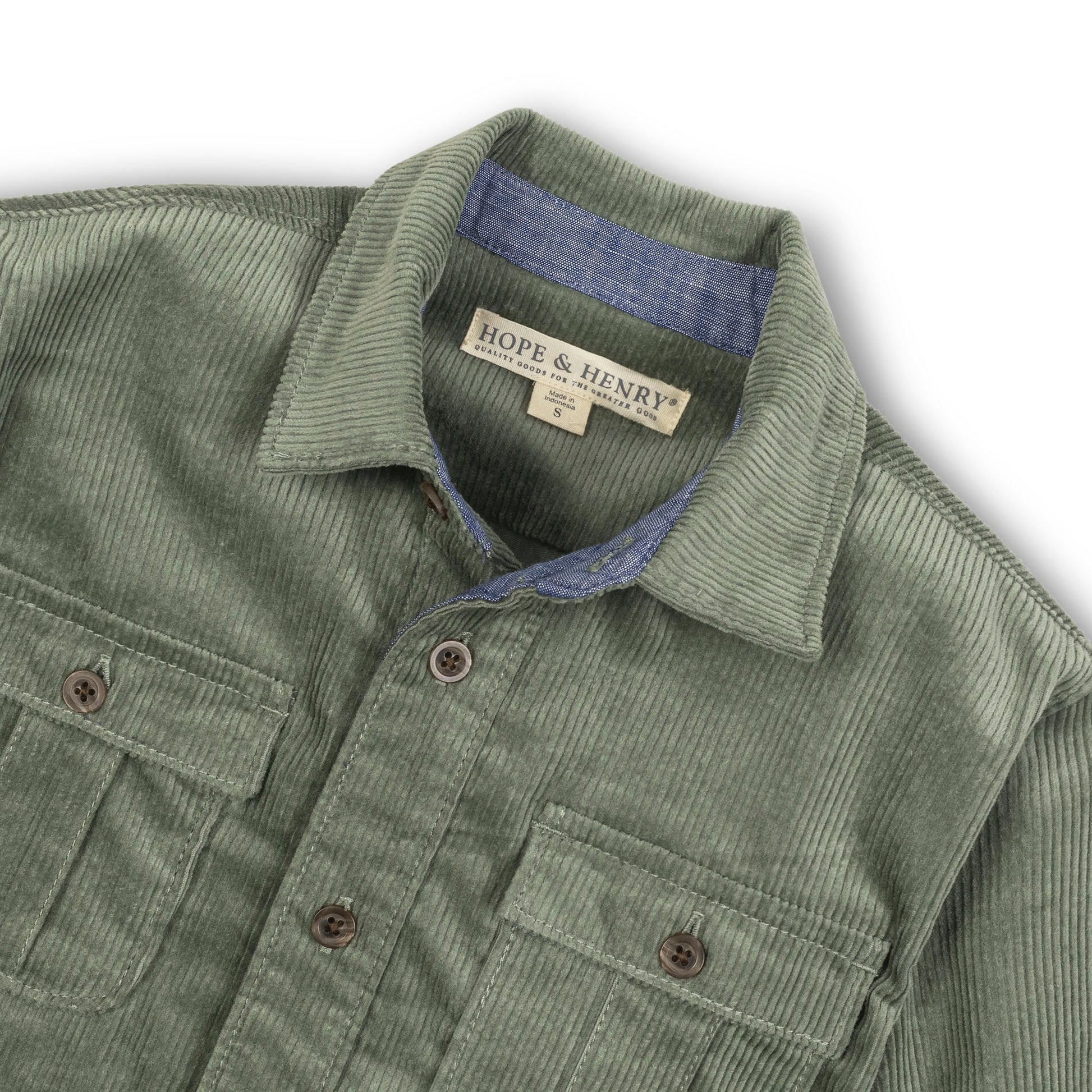 Organic Corduroy Flap Pocket Shirt - Baby Organic