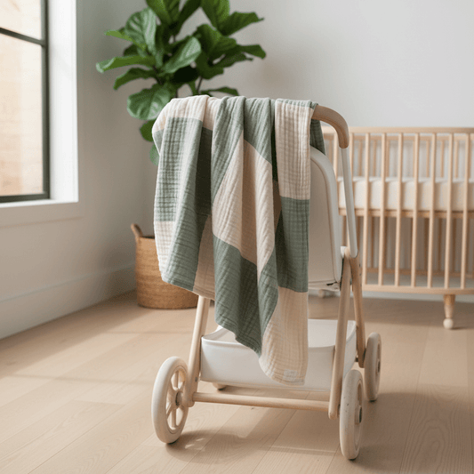 Organic Cotton Baby Blanket 6-Layer Muslin Stroller Kids Children Bedding Newborn Baby Items Bohemian Blankets Baby Bed Linen - Baby Organic