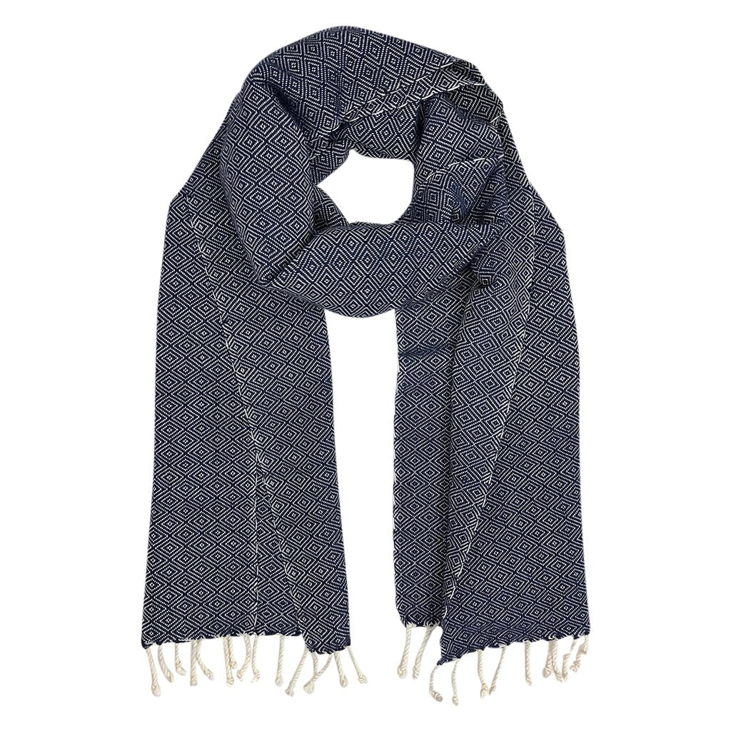 Organic Cotton Diamond Scarf made from soft breathable organic cotton fabric