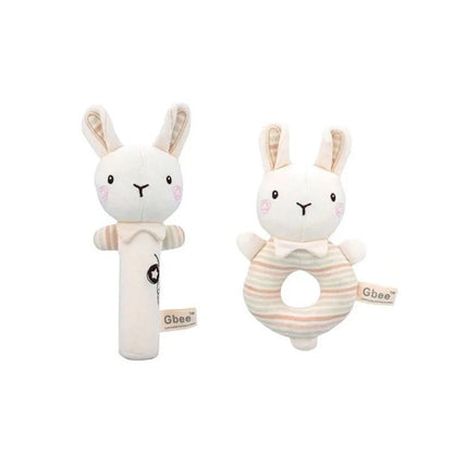 Organic Cotton Hand Rattle Baby Soothing Toy Infant Baby Rattle Toy for Babies - Baby Organic