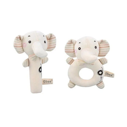 Organic Cotton Hand Rattle Baby Soothing Toy Infant Baby Rattle Toy for Babies - Baby Organic