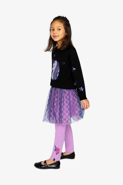 Organic Cotton Jersey Leggings Violet - Baby Organic
