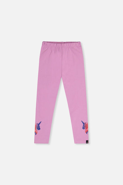 Organic Cotton Jersey Leggings Violet - Baby Organic