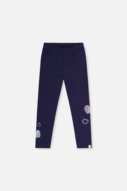 Organic Cotton Leggings Dark Blue - Baby Organic