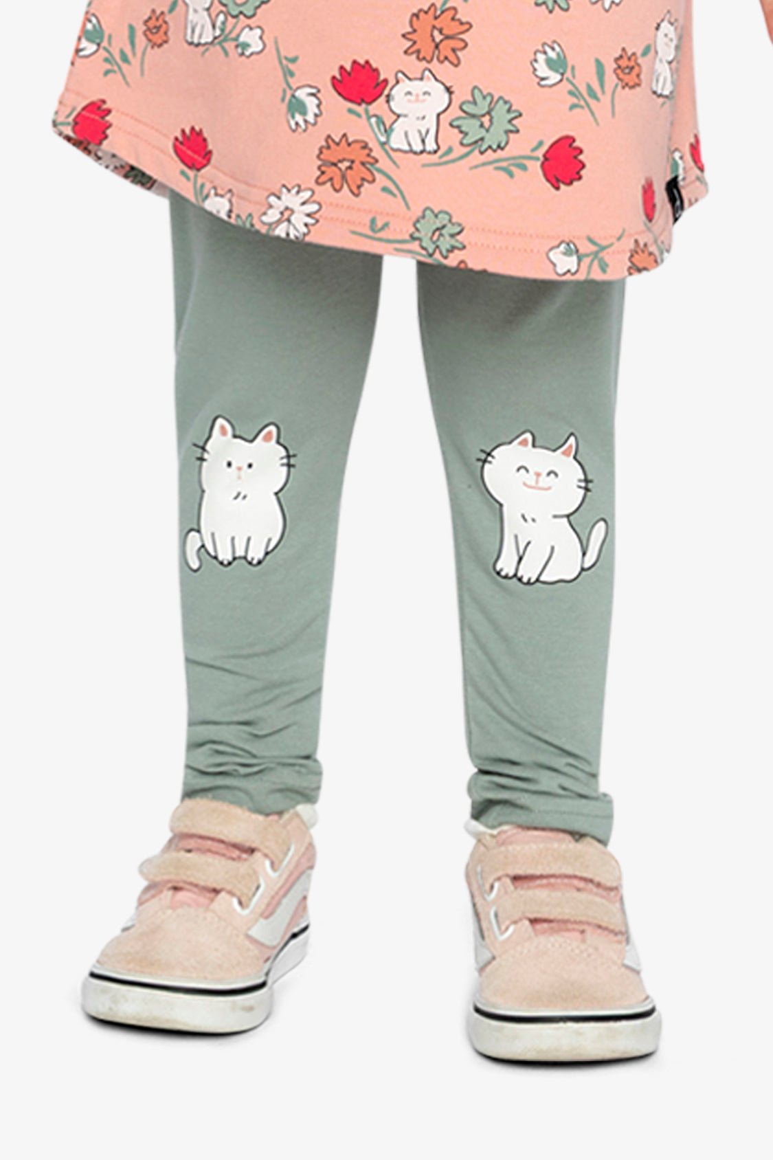 Organic Cotton Leggings Sage Green - Baby Organic