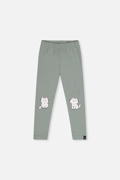 Organic Cotton Leggings Sage Green - Baby Organic