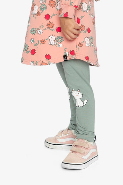 Organic Cotton Leggings Sage Green - Baby Organic