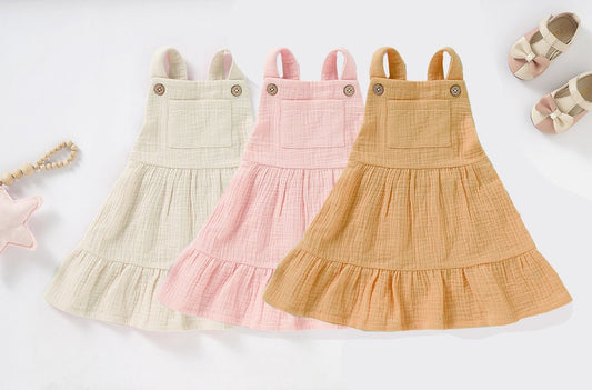 Organic Cotton Muslin Baby Dress - Baby Organic