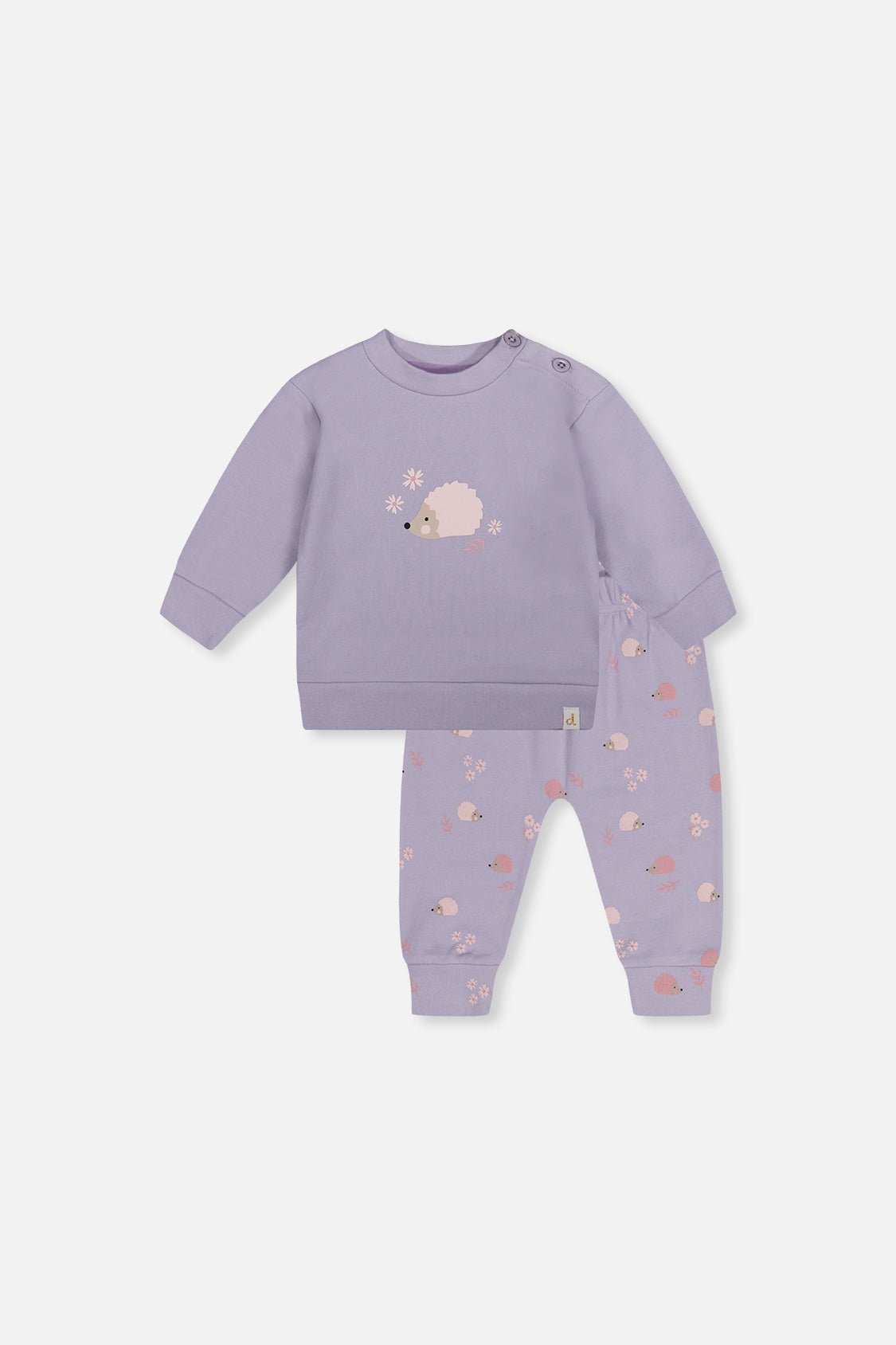 Organic Cotton Pants And Top Set Violet - Baby Organic