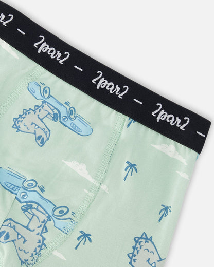 Organic Cotton Printed Adventure Boxers Pack Of 3 - Baby Organic