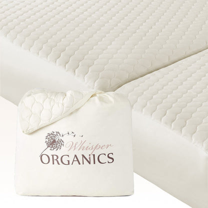 Organic Cotton Quilted Mattress Pad Protector - Baby Organic
