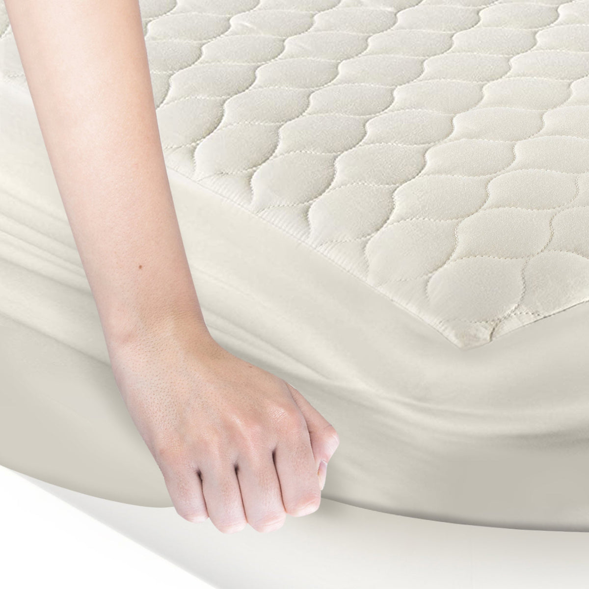 Organic Cotton Quilted Mattress Pad Protector - Baby Organic