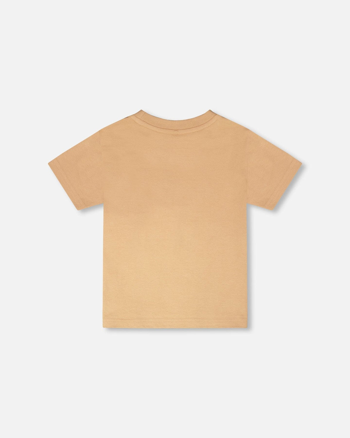 Organic Cotton Short Sleeve T-Shirt Beige - Baby Organic