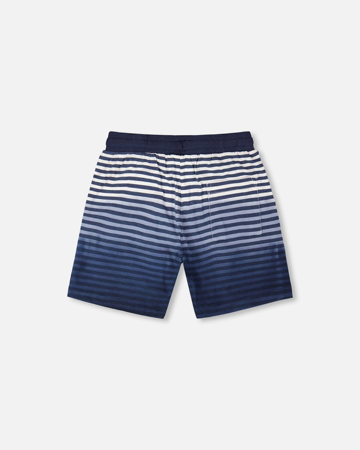 Organic Cotton Shorts Blue Gradient Stripes - Baby Organic
