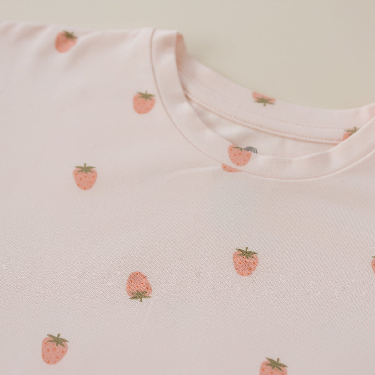 Organic Cotton Strawberry Print Shorts Set - Baby Organic
