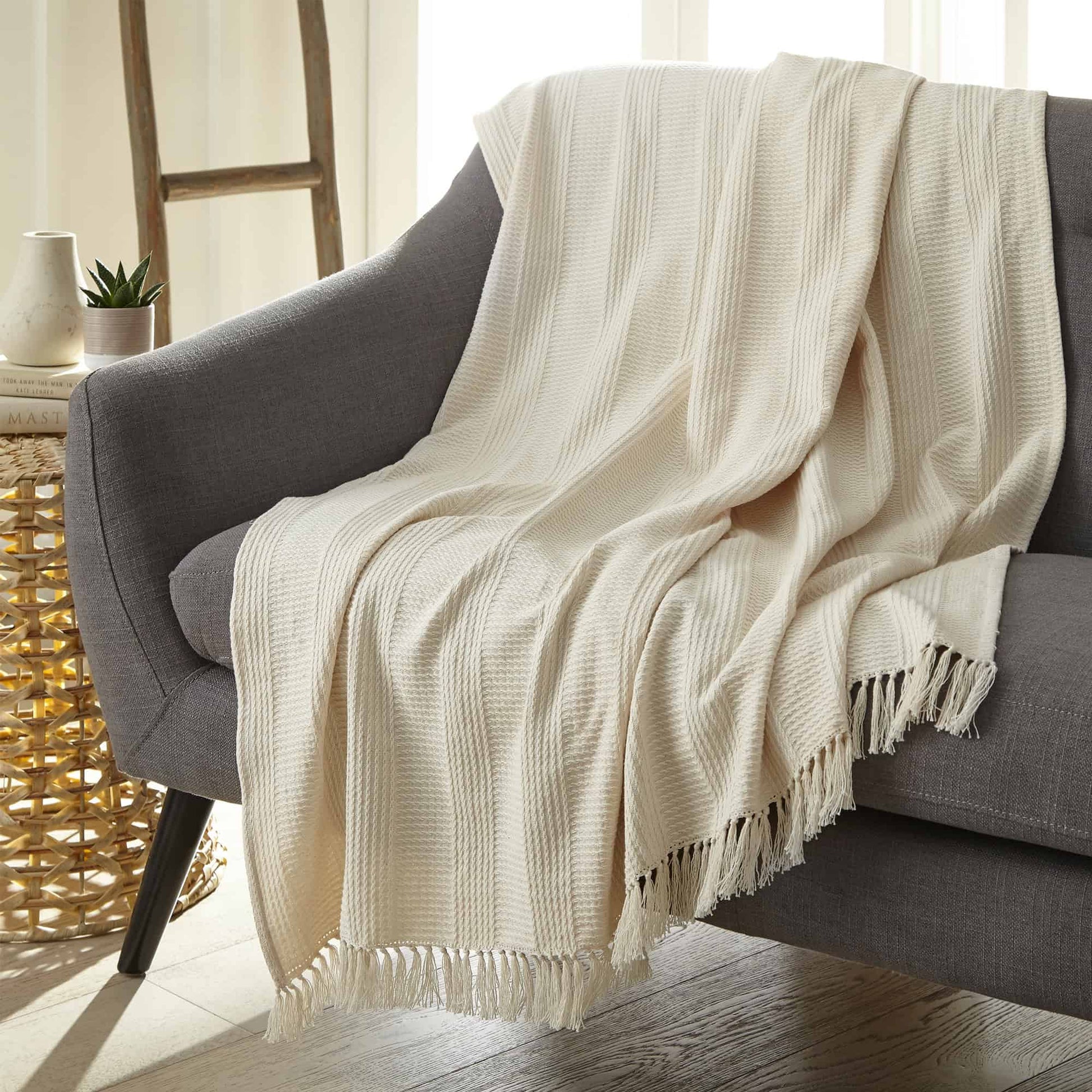 Organic Cotton Throw with Tassels - Baby Organic