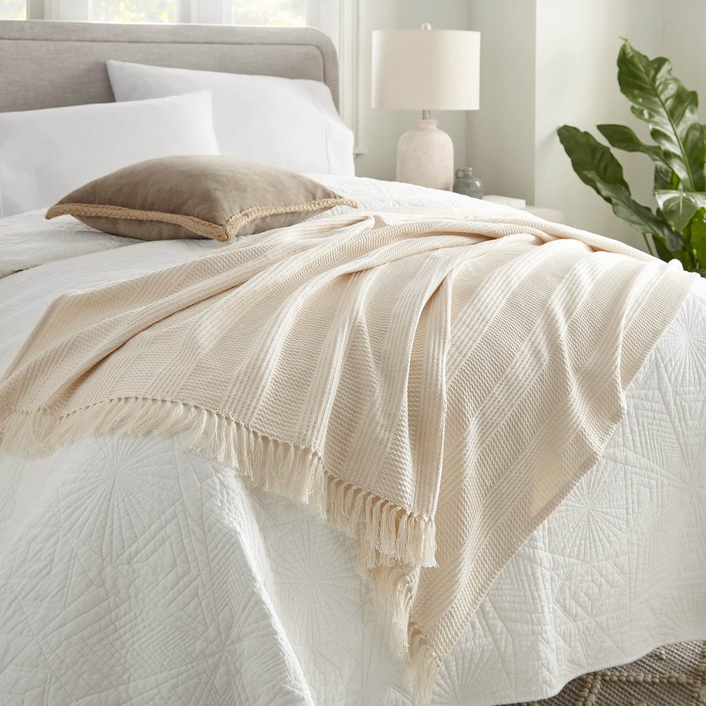Organic Cotton Throw with Tassels - Baby Organic