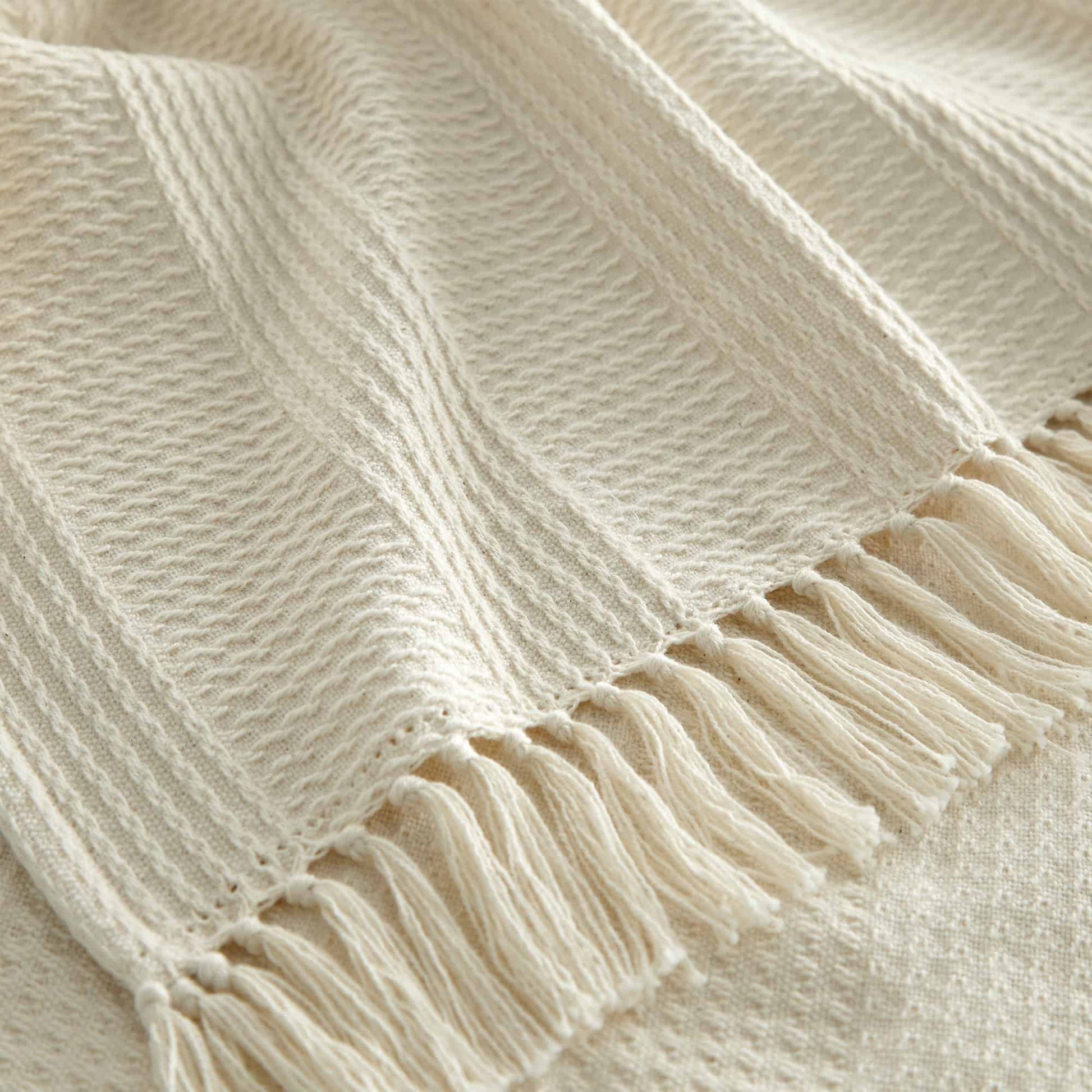 Organic Cotton Throw with Tassels - Baby Organic