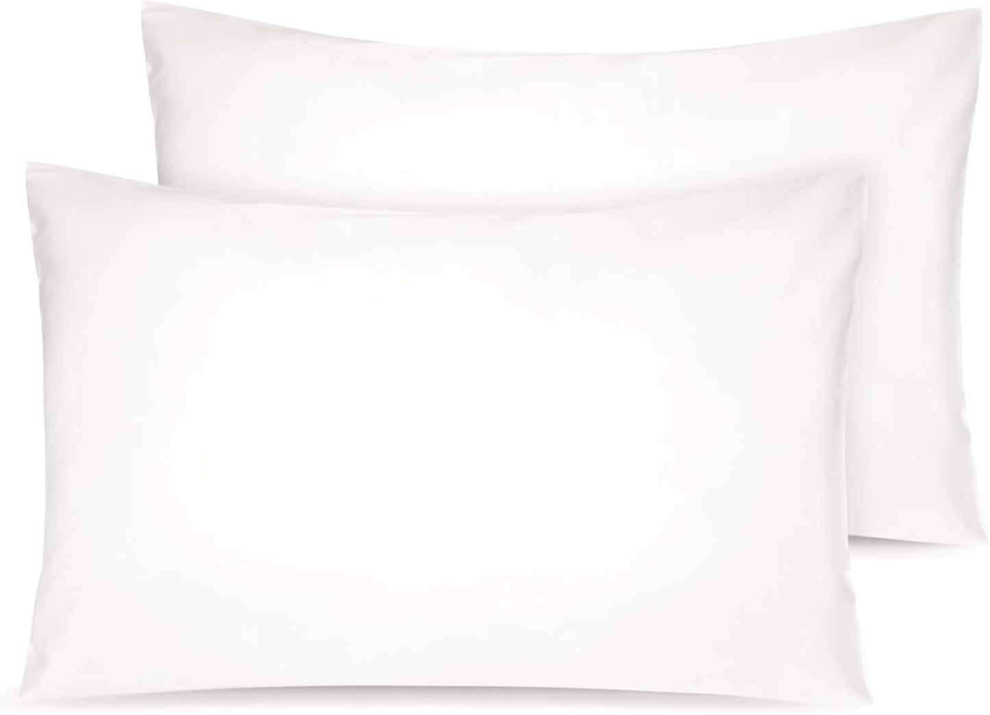 Organic Cotton Toddler Pillowcase 2 Pack, 14 X 20 Travel Pillow Case Cover for Babies, Kids, Boys and Girls, Soft and Breathable Small Pillow Cases with Envelope Closure, Ivory - Baby Organic