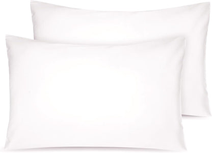Organic Cotton Toddler Pillowcase 2 Pack, 14 X 20 Travel Pillow Case Cover for Babies, Kids, Boys and Girls, Soft and Breathable Small Pillow Cases with Envelope Closure, Ivory - Baby Organic