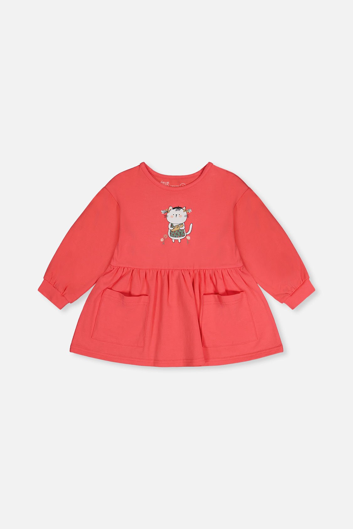 Organic Cotton Tunic Coral Pink - Baby Organic