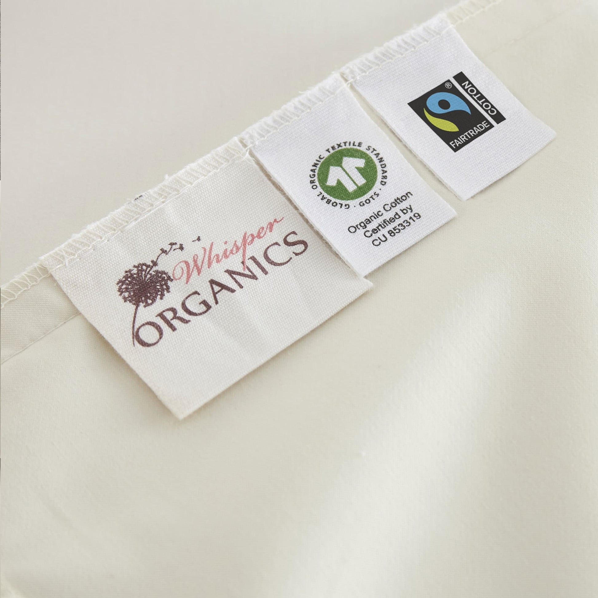 Waterproof Pillow Protectors GOTS certified organic cotton hidden zipper design