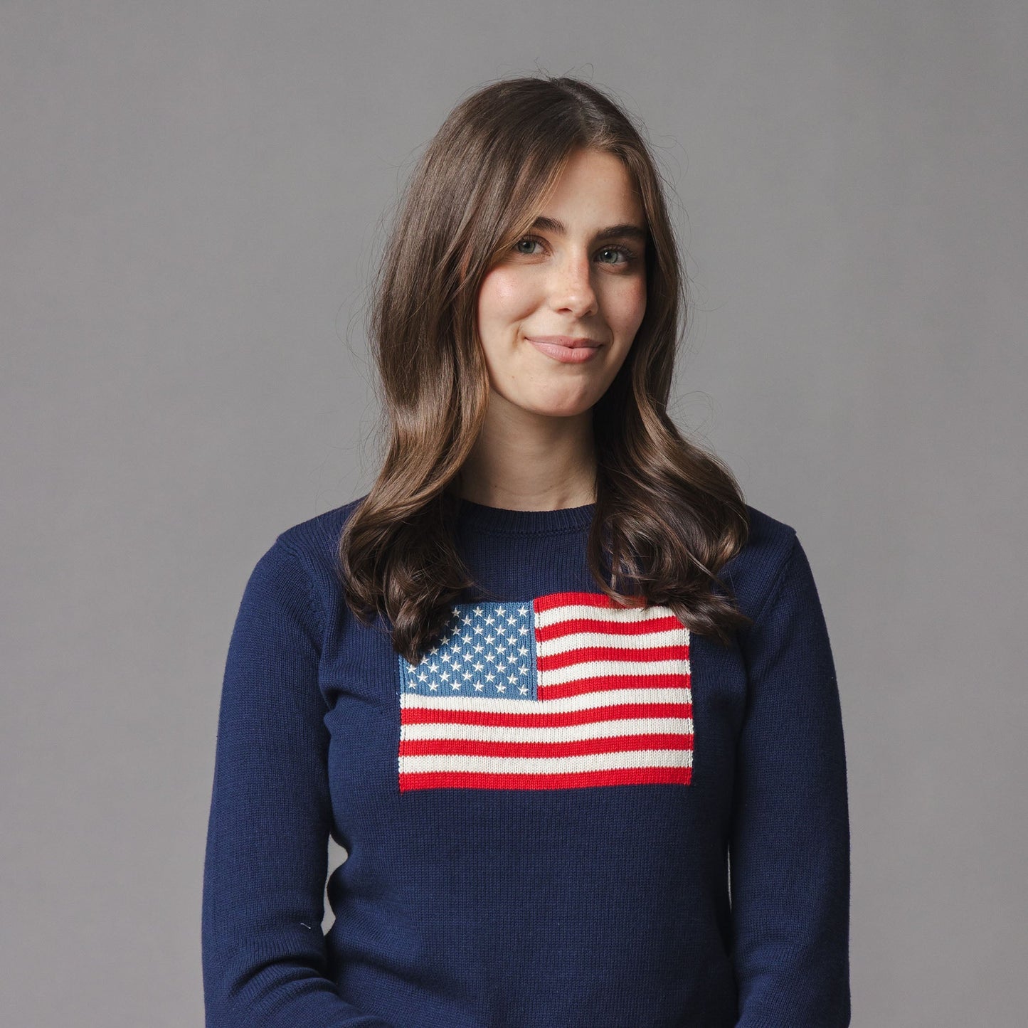 Organic Crew Neck Flag Sweater - Baby Organic