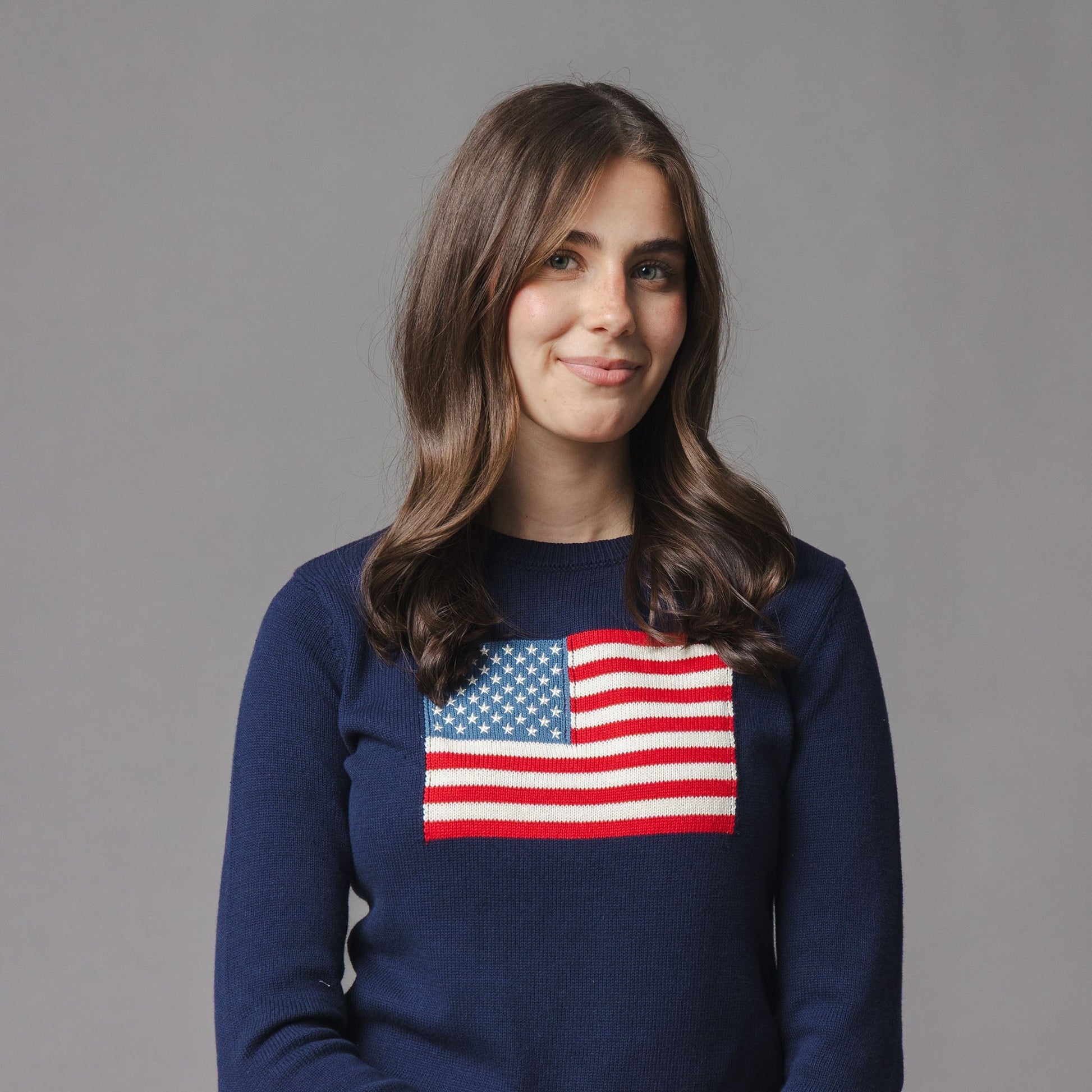 Organic Crew Neck Flag Sweater - Baby Organic