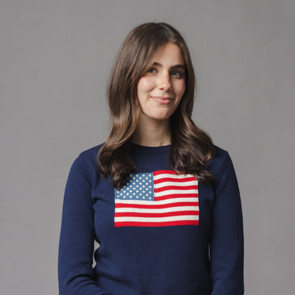 Organic Crew Neck Flag Sweater - Baby Organic
