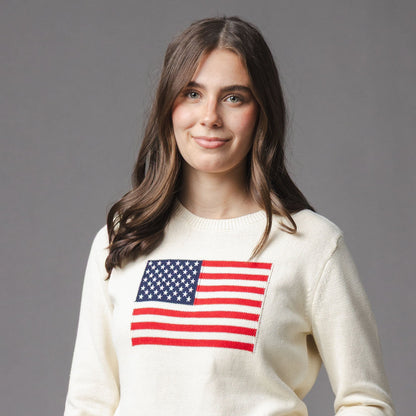 Organic Crew Neck Flag Sweater - Baby Organic