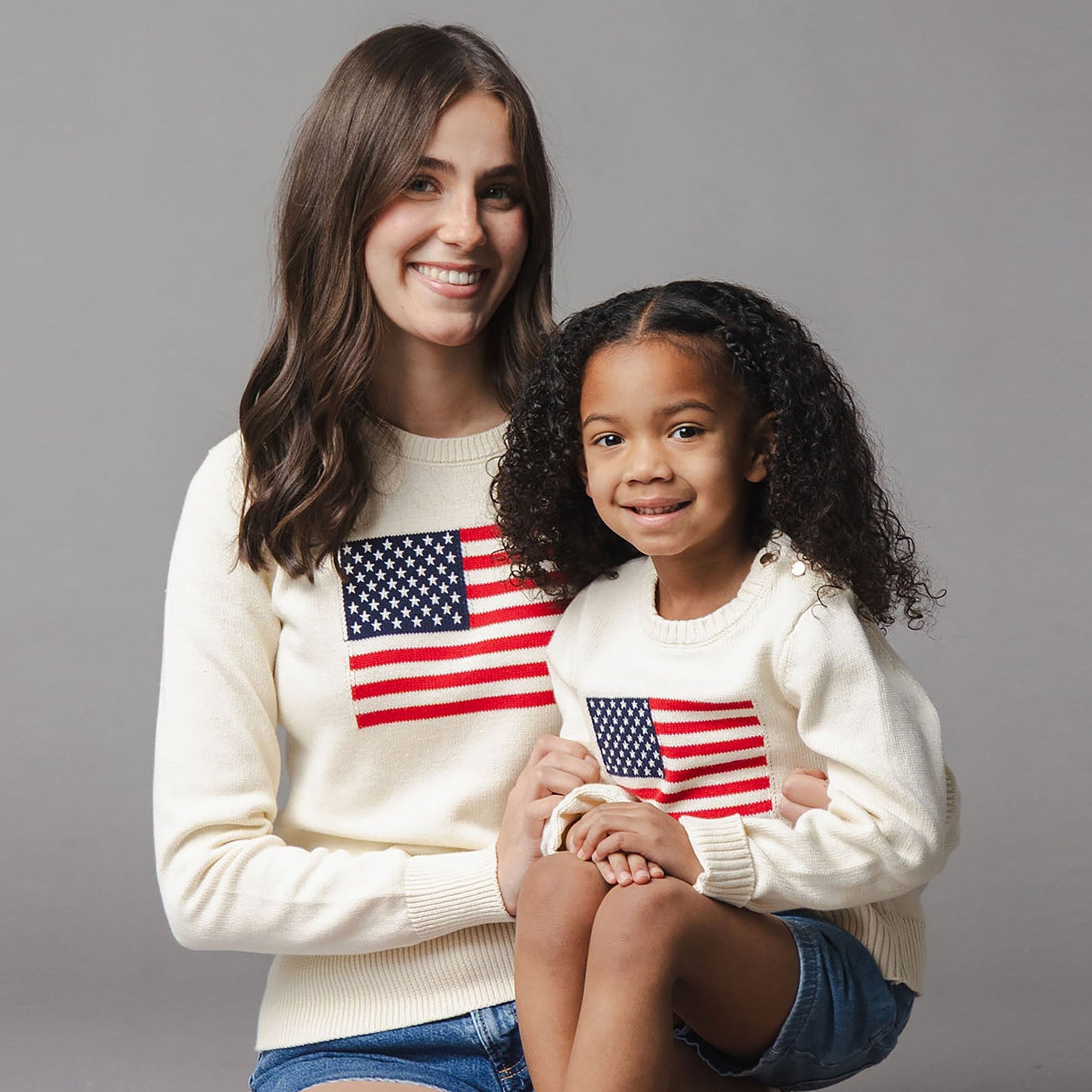 Organic Crew Neck Flag Sweater - Baby Organic
