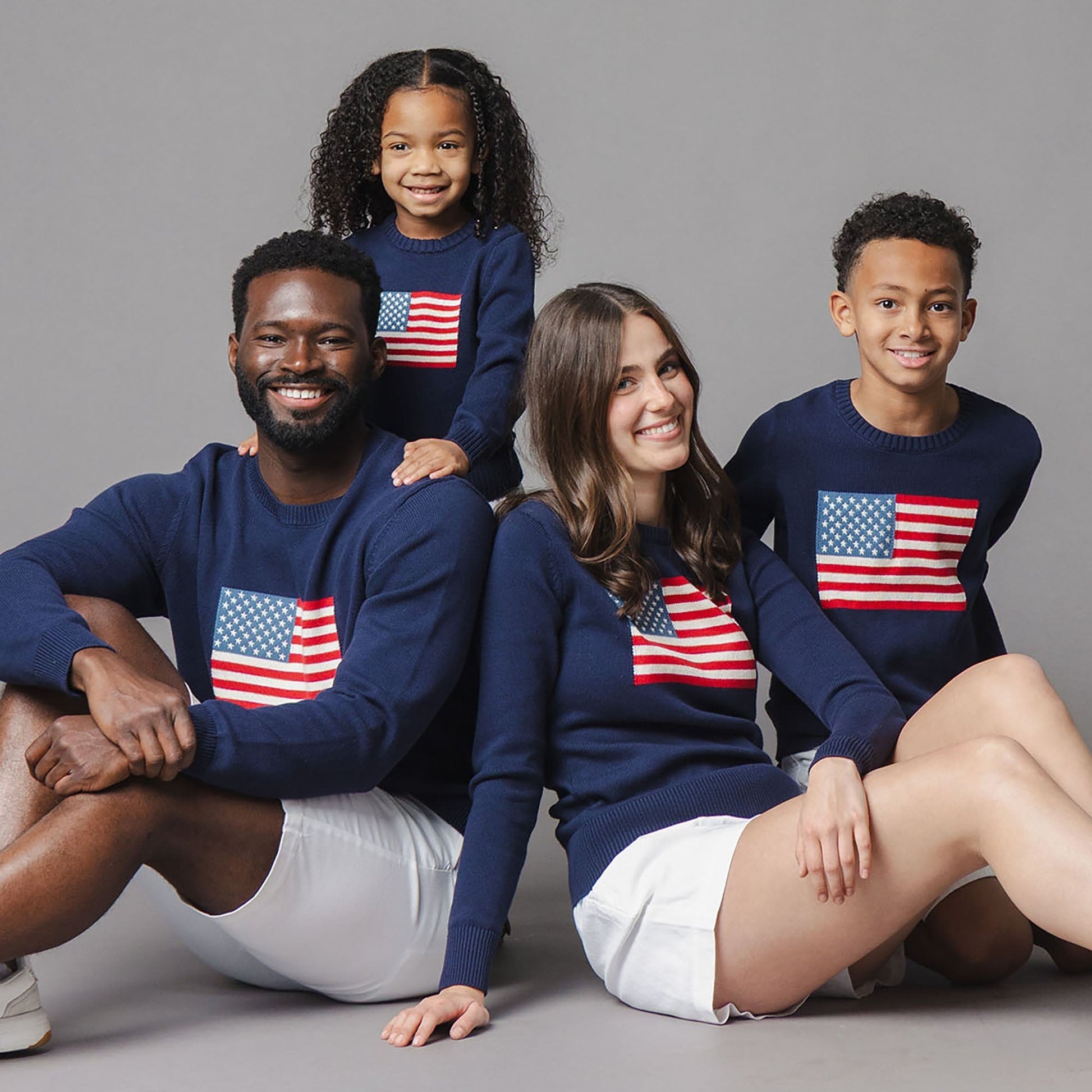 Organic Crew Neck Flag Sweater - Baby Organic