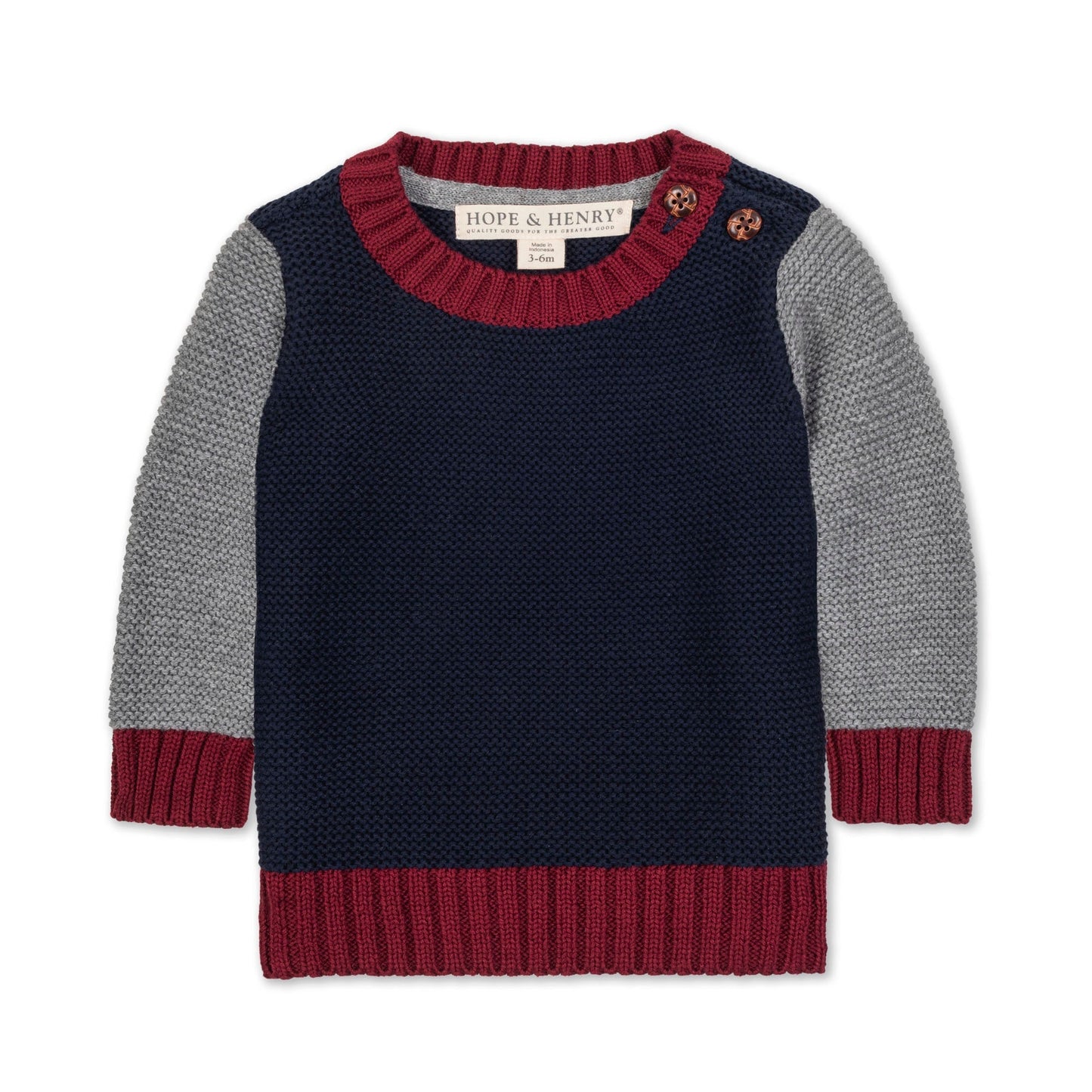 Organic Crewneck Sweater soft organic cotton knit pullover classic style