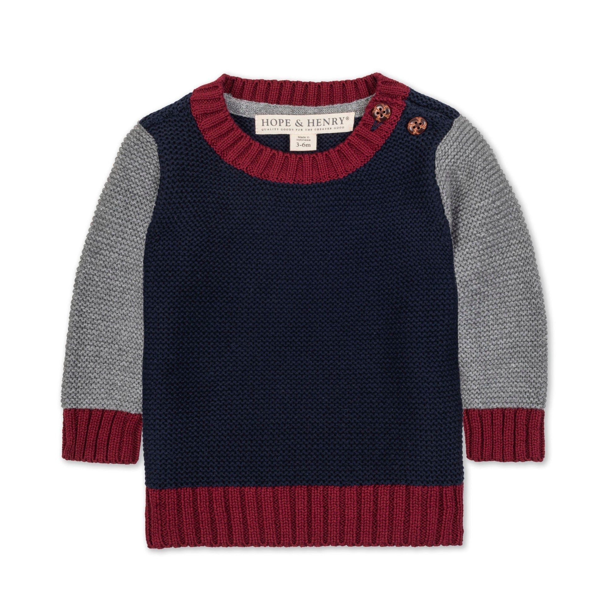 Organic Crewneck Sweater soft organic cotton knit pullover classic style