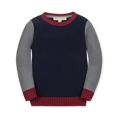 Organic Crewneck Sweater comfortable cotton pullover neutral fashion look