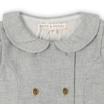 Organic Double Breasted Flannel Dress elegant tailored organic dress style