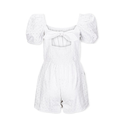 Organic Eyelet Romper - Baby Organic