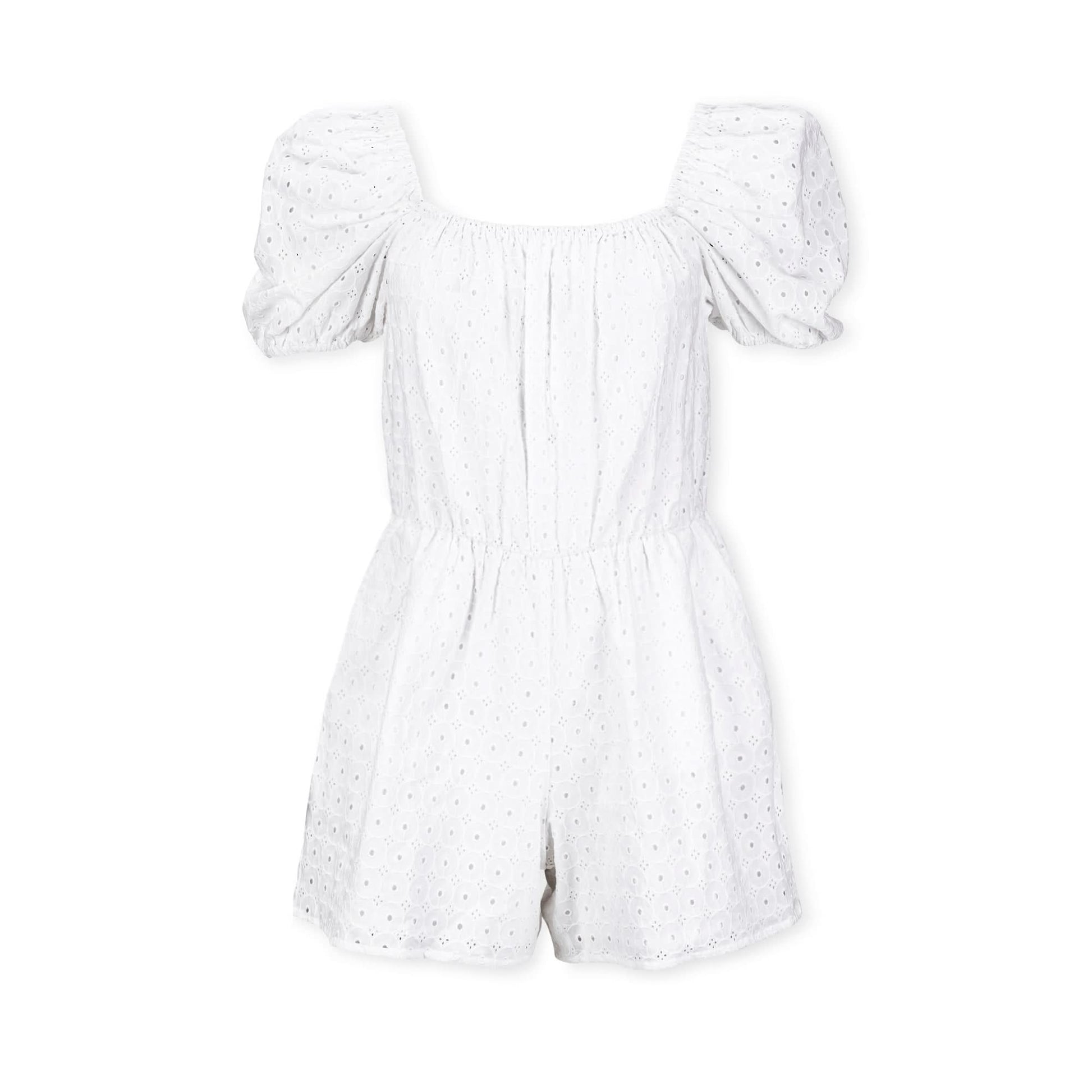 Organic Eyelet Romper - Baby Organic