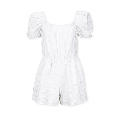 Organic Eyelet Romper - Baby Organic