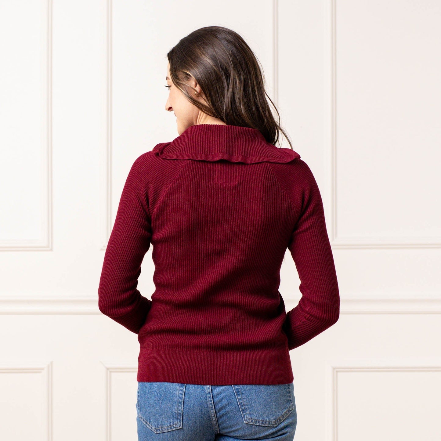 Organic Fine Gauge Half Zip Sweater - Baby Organic