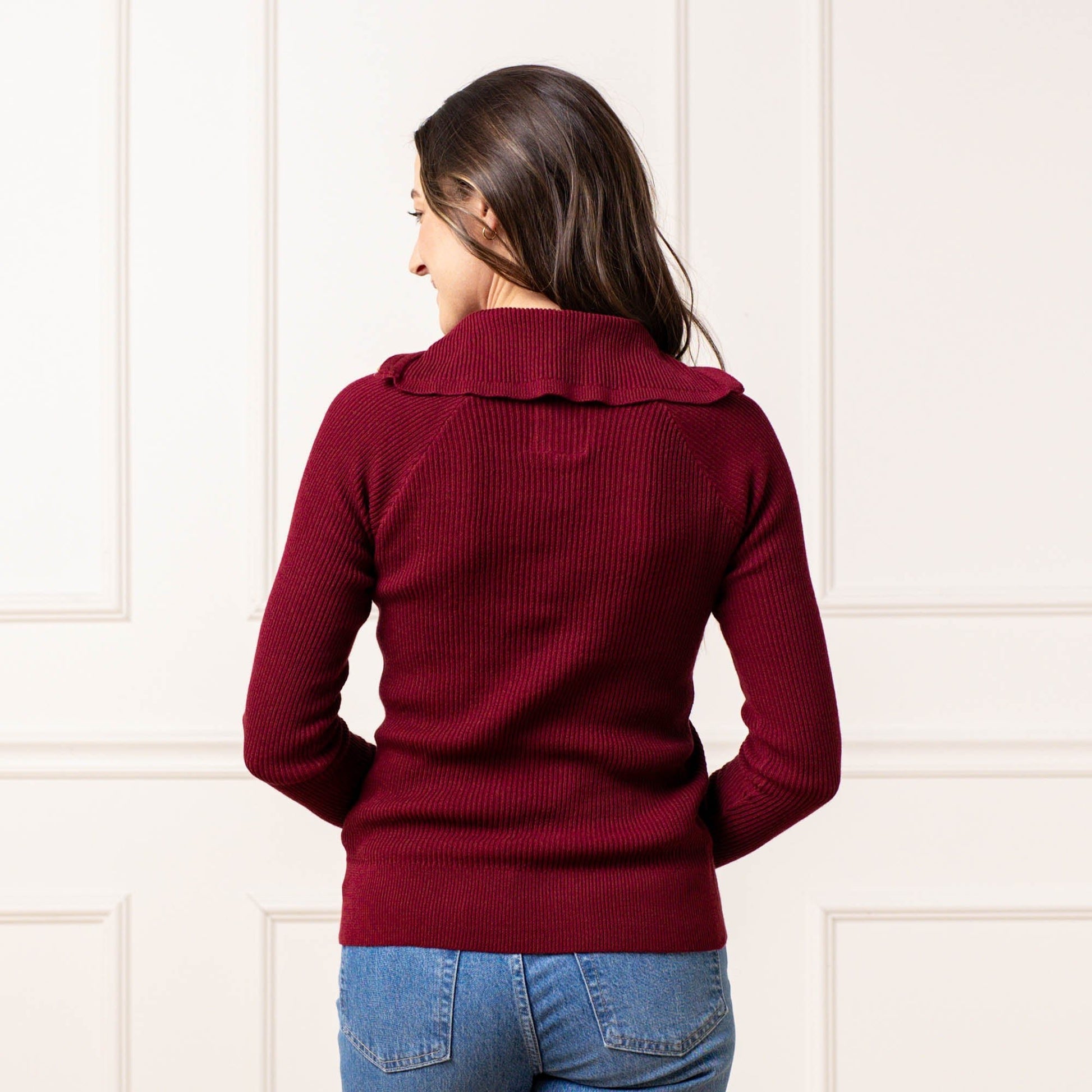 Organic Fine Gauge Half Zip Sweater - Baby Organic