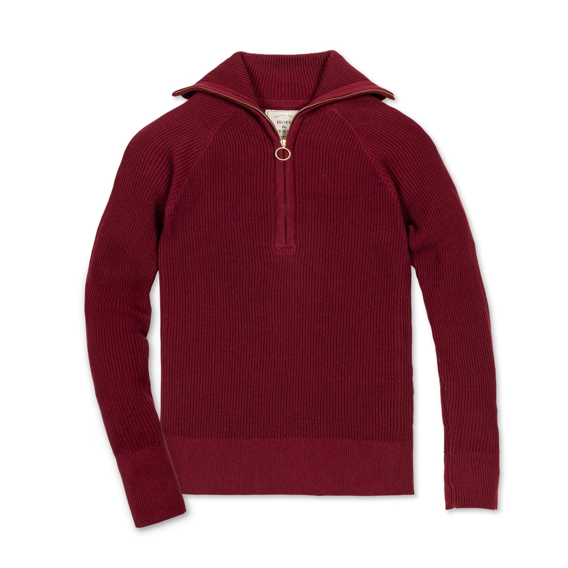 Organic Fine Gauge Half Zip Sweater - Baby Organic