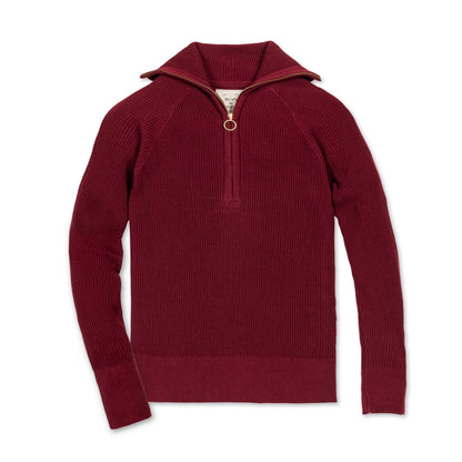 Organic Fine Gauge Half Zip Sweater - Baby Organic