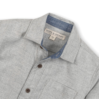 Organic Flannel Shirt with Elbow Patches - Baby Organic
