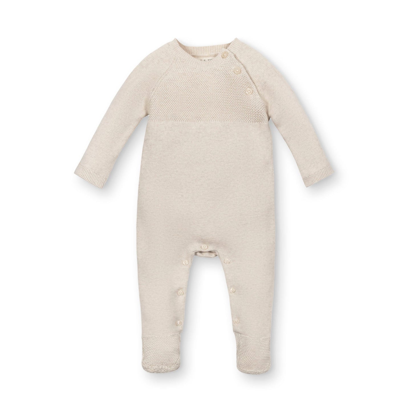 Organic Footed Sweater Romper - Baby Organic