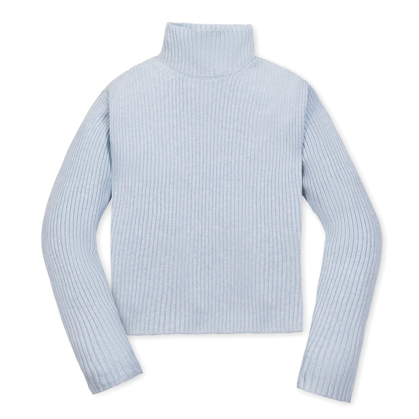 Organic Funnel Neck Sweater soft organic cotton knit pullover